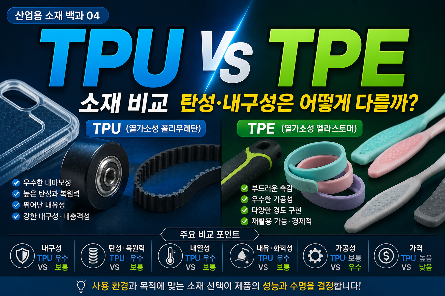 TPU와 TPE 소재 썸네일