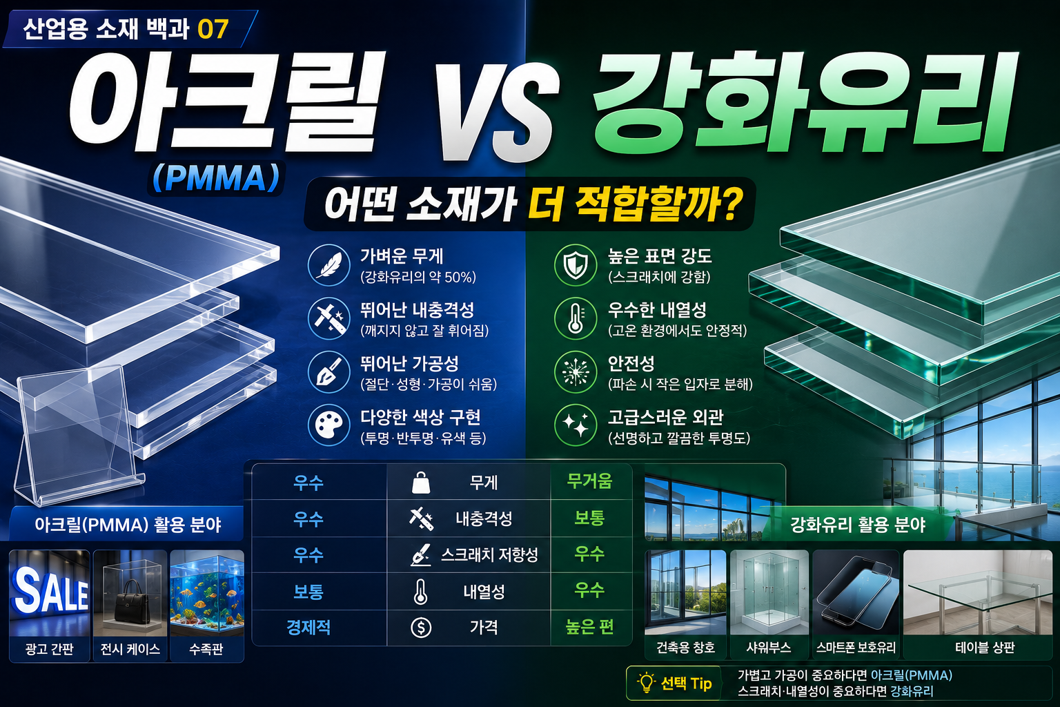 아크릴(PMMA)과 강화유리 썸네일